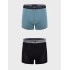 Pánske boxerky 2PACK 111769 3F720 29921 zeleno-čierne - Emporio Armani