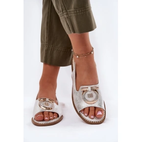 Dámske sandále KV51-003 Silver-gold - S.Barski
