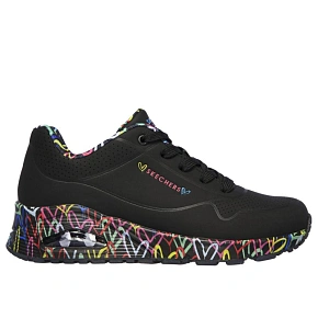 Dámske topánky Skechers UNO LOVING LOVE 155506 BBK Dámske topánky Skechers UNO LOVING LOVE 155506 BBK