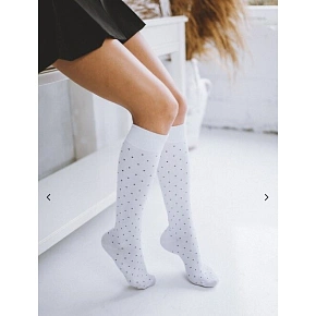 Dámske vysoké čižmy 0248-005 polka dots - Milena