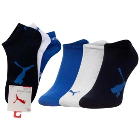 Ponožky 3Pack 100000969 black-blue-white - Puma