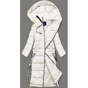 Dámska dlhá zimná bunda AG3-3038 light beige - Ann Gissy