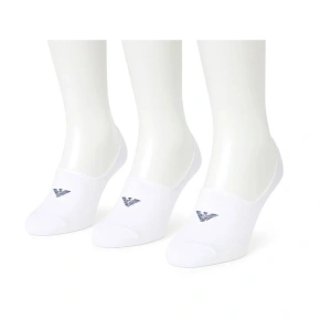 Emporio Armani Ponožky z mikroflísu Calza Cotton White 3-Pack Emporio Armani Ponožky z mikroflísu Calza Cotton White 3-Pack