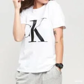 Dámske tričko QS6436E 7UM biela - Calvin Klein