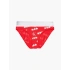 Dámske nohavičky 000QD3789E - W5H - Červená, biela - Calvin Klein