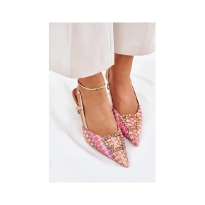 Lodičky na podpätku GG-88-53 zlatoružové - Givana