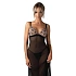 Zvodná Vila Blanes Long Chemise Black - Obsessive
