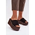 Topánky na platforme DM487 čierno-zlaté – Step in style