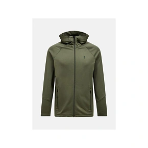 Mikina Peak Performance Rider Essentials Zip Hood Sweatshirt - pine needle/pine needle veľkosť: m