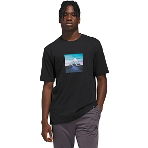 Pánske tričko adidas Summer Heat Graphic T-shirt black KC9244 pánske