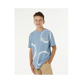 Chlapčenské tričko RIP CURL Pacific Rinse Fin Tee-Boy, modré, detské Chlapčenské tričko RIP CURL Pacific Rinse Fin Tee-Boy, modré, detské