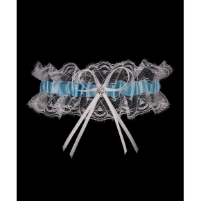 Podväzok PW-27 biely a modrý - Julimex