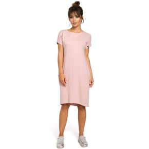 Dámske šaty B050 Púdrovo ružová - BeWear