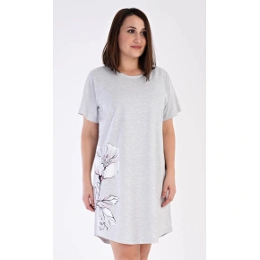 Dámska sivá nočná košeľa s potlačou Nicol - Vienetta