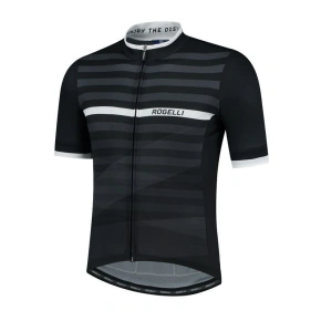 Rogelli STRIPE dres 2XL čierno-biely