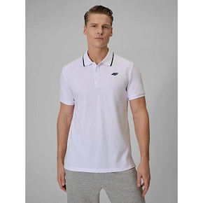Pánske polo tričko s klasickým strihom 4F 4FRMM00TPTSM0940-10S Pánske polo tričko s klasickým strihom 4F 4FRMM00TPTSM0940-10S