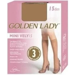 Dámske podkolienky MINI VELY (3 páry) 15 den - Golden Lady