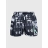 Pánske čierno-biele plavky s palmami KM0KM00968 0GL - Calvin Klein
