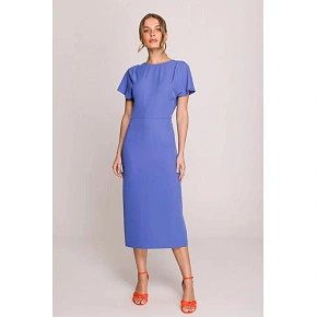 Šaty typu „pencil“ S398  kráľovská modrá – Stylove