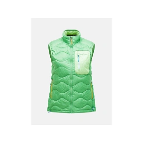 Dámska péřová vesta PEAK PERFORMANCE W Helium Utility Down Vest, zelená Dámska péřová vesta PEAK PERFORMANCE W Helium Utility Down Vest, zelená