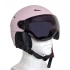 Dámska lyžiarska prilba so zabudovanými okuliarmi 4FWAW23AHELF032-56S Light Pink - 4F