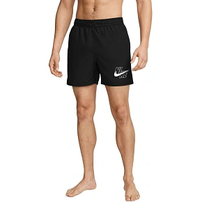 Plavky Nike Logo Lap 5" Volley, čierne, NESSG574 001 Plavky Nike Logo Lap 5" Volley, čierne, NESSG574 001