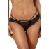 Dámske sexy čipkované tangá V-10098 Black - Axami