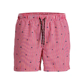 Jack&Jones pánske plavky JWHARUBA SWIM PRINTS SHORTS 12206537 TRUE RED STRIPES Jack&Jones pánske plavky JWHARUBA SWIM PRINTS SHORTS 12206537 TRUE RED STRIPES