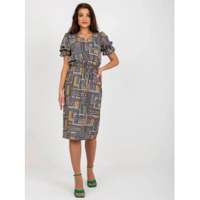 Dámske šaty LK SK 507468.75P Khaki mix - FPrice