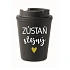 HRNEK ZOSTAN TAKÝ ISTÝ – čierny termohrnček 300 ml