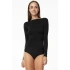 Dámske bezšvové tričko s dlhým rukávom Simple Longsleeve Shirt Black - Julimex