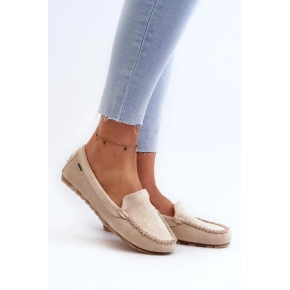 Dámske mokasíny DF937 Light beige - Krok vo veľkom štýle