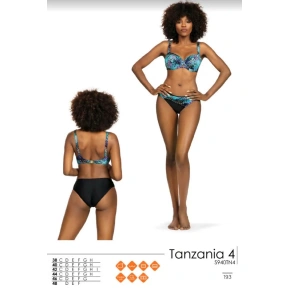 Dámske dvojdielne plavky S940TN4 1 Tanzania 4 čierne/mix - Self