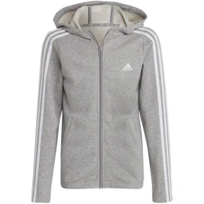 Mikina Adidas Essentials s 3 prúžkami a zipsom Jr IC3635