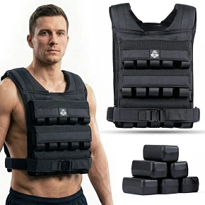 30kg záťažová vesta s kladkami W30B | DBX Bushido