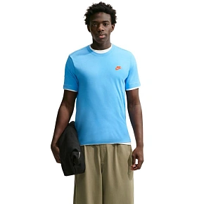 Pánske tričko Nike Club Tee svetlo modré AR4997 497 Pánske tričko Nike Club Tee svetlo modré AR4997 497