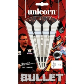 Šípky Unicorn Bullet z nerezovej ocele s mäkkým hrotom - Gary Anderson 16g:23520|18g:23521
