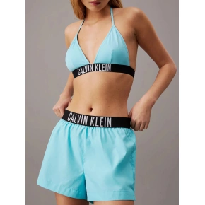 Dámske plážové šortky KW0KW02482 DCE light blue - Calvin Klein