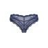 Dámske tangá Nightly Blue Crotchless Dark Blue - Obsessive