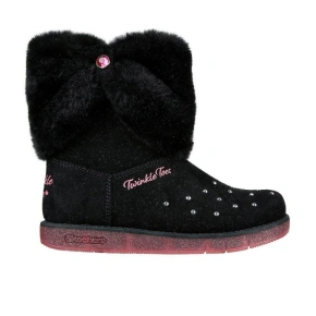 Topánky Skechers GLITZY GLAM COZY CUDDLERS JR 314851L-BLK