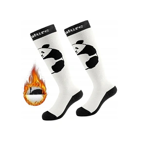 Qunature zimowe skarpety panda białe 28-31
