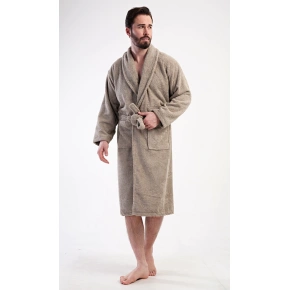 Pánsky župan so šálovým golierom Oskar Beige - Vienetta