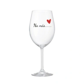 To us....... - číry pohár na víno 350 ml