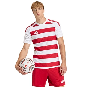 Pánske tričko adidas Hooped 26 Jersey červeno-biele KF3388 pánske