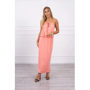 Boho šaty 8893 lososové - Kesi