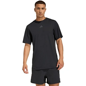 Pánske tričko adidas D4T PrimeLift 3 Stripes, čierne, KE9937