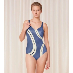 Dámske jednodielne plavky Summer Allure OP blue/ecru - Triumph