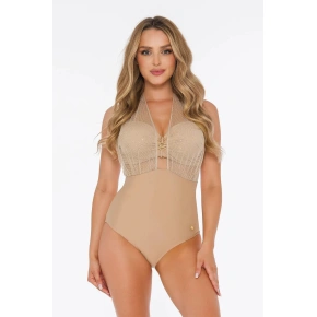 Dámske jednodielne plavky S 1045 CM2 Como 2 Beige Gold - Self
