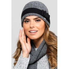 Dámska čiapka Katalonia čiernobiela - Kamea