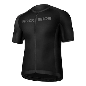Cyklistický dres Rockbros 15120002007 s krátkymi rukávmi, veľkosť XXXXL – čierny Cyklistický dres Rockbros 15120002007 s krátkymi rukávmi, veľkosť XXXXL – čierny